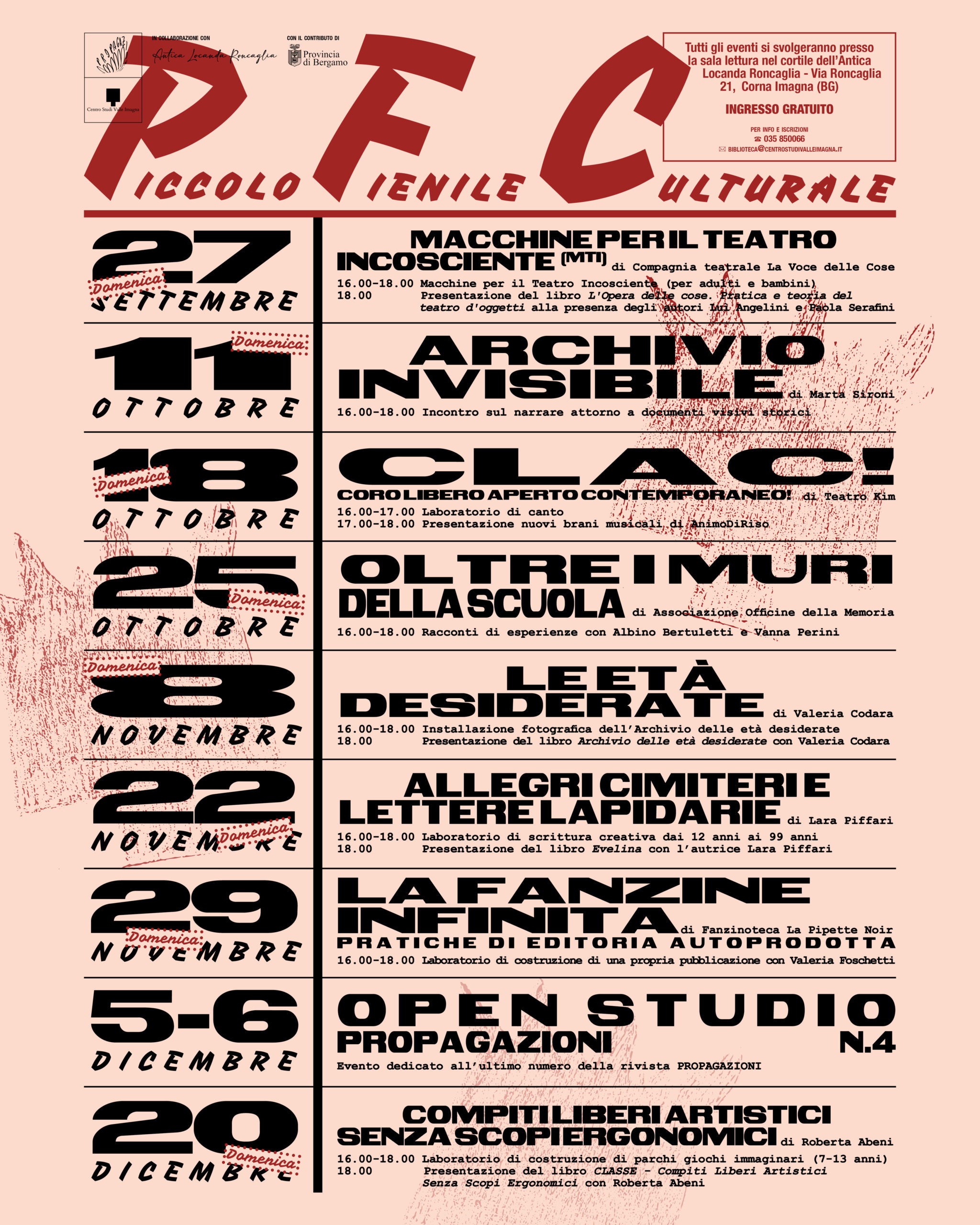 Vi invitiamo al Piccolo Fienile Culturale